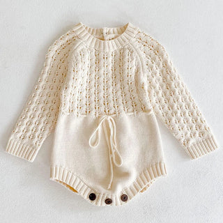 Pattern Long Sleeve Romper - RYAN AND REMI