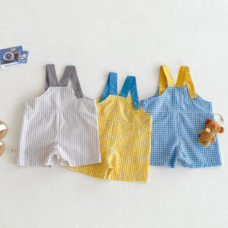 Checkered Bear Jumpsuit