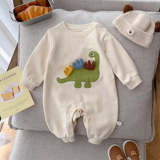 3D Dinosaur Long Sleeved Jumpsuit - RYAN AND REMI