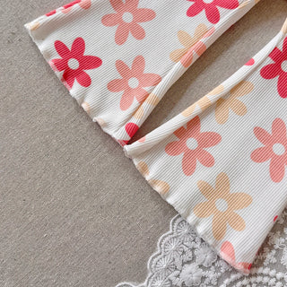 Embroidery Lapel  Floral Set - RYAN AND REMI