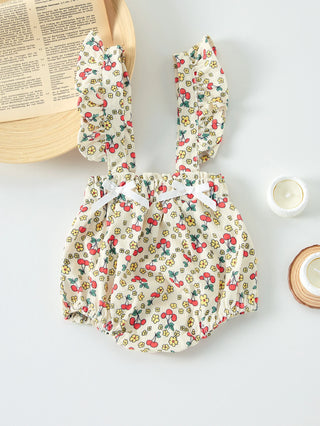 Korean version of soft lace baby carrier bag for little girls - cute little cherry - style baby outfits - RYAN AND REMI