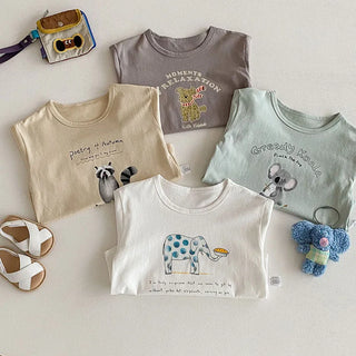 Cartoon Animal Boys T-Shirt