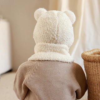 Fleece Pom Pom Scarf Hat - RYAN AND REMI