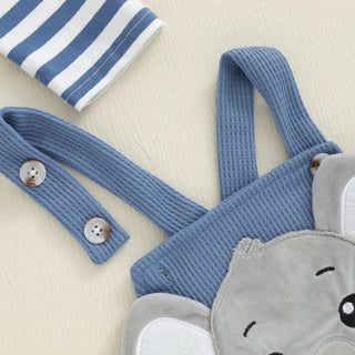 Elephant Overalls Jumpsuit Set - RYAN AND REMI