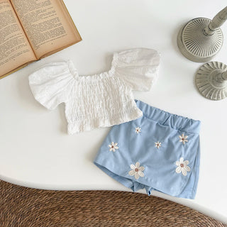 Flower Patchwork Skirt Set - RYAN AND REMI