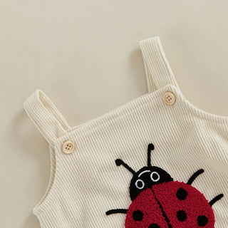Cute Corduroy Embroidered Romper