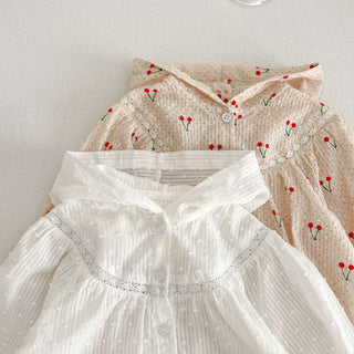 Baby Girl Hooded Poncho Blouse - RYAN AND REMI