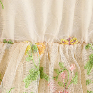 Fluffy Mesh Flower Dress - RYAN AND REMI