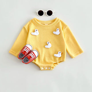 3D Cartoon Mushroom Duck Bodysuit - RYAN AND REMI