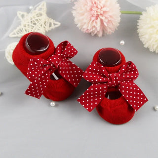 Anti Slip Bowtie Cotton Socks - RYAN AND REMI