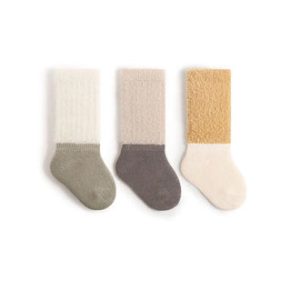 Fleece Lining Color Block Socks - RYAN AND REMI