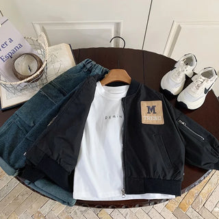 Retro Waterproof Zip Varsity Jacket - RYAN AND REMI