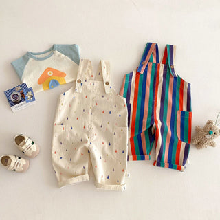 Striped Polka Dot Playsuit - RYAN AND REMI