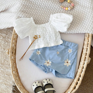 Flower Patchwork Skirt Set - RYAN AND REMI