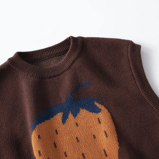 Sleeveless Fruit Knit Vest