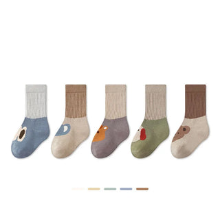 Colorblock Cartoon Socks - RYAN AND REMI