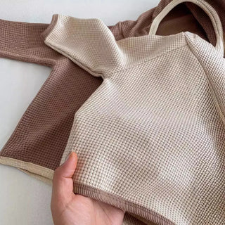 Colorblock Waffle Lounge Set