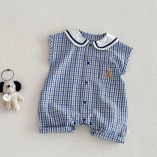 Checkered Bear Jumpsuit - RYAN AND REMI