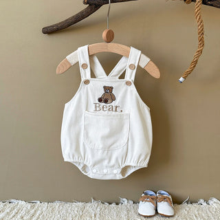 Corduroy Teddy Bear Romper - RYAN AND REMI