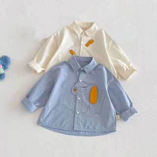 3D Cartoon Button Up Shirt - RYAN AND REMI