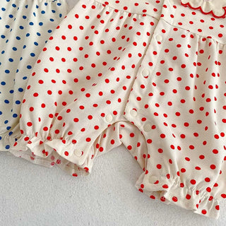 Polka Dot Embroidery Jumpsuit - RYAN AND REMI