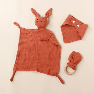Muslin Wooden Ring Teething Set - RYAN AND REMI
