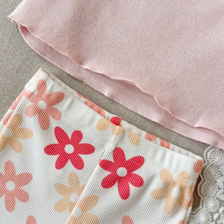 Floral Flared Pants Set - RYAN AND REMI
