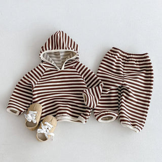Long Sleeve Stripe Lounge Set