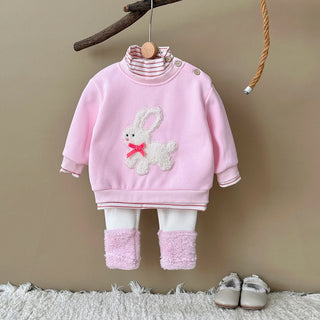 Plush Bunny Rabbit Sweater Set - RYAN AND REMI