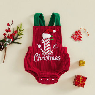 Backless Christmas Romper
