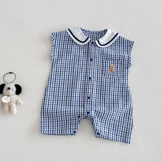 Checkered Bear Jumpsuit - RYAN AND REMI