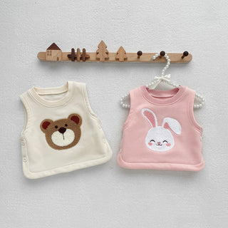 Bear Rabbit Prints Vest Top