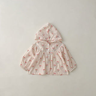 Baby Girl Hooded Poncho Blouse - RYAN AND REMI