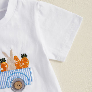 Boys Casual Stripe Shorts Set - RYAN AND REMI