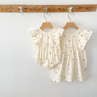 Sister Cherry Print Outfit - RYAN AND REMI