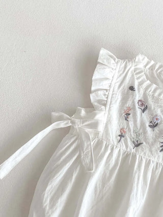 Floral Side Bow Romper - RYAN AND REMI