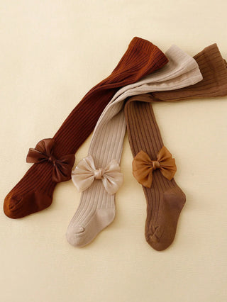 Neutral Breathable Knitted Tights Leggings. 3 Pcs