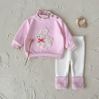 Plush Bunny Rabbit Sweater Set - RYAN AND REMI