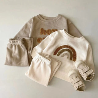 Fuzzy Print Jogger Set - RYAN AND REMI