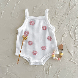 Breathable Camisole Flower Bodysuit