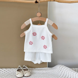 Breathable Camisole Flower Shorts Set - RYAN AND REMI