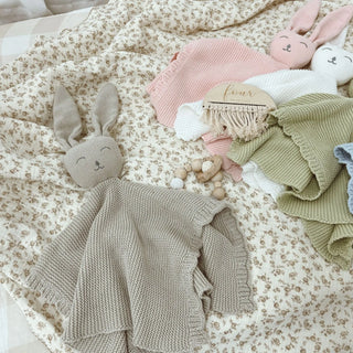 Knitted Rabbit Comfort Toy - RYAN AND REMI