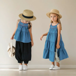 Camisole Denim Dress - RYAN AND REMI