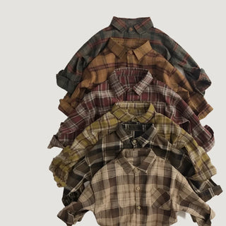 Boys Fall Plaid Shirt - RYAN AND REMI