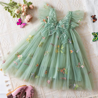Floral Butterfly Tulle Dress