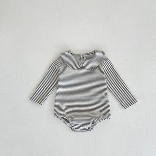 New autumn baby collar low opening jumpsuit with children's long sleeves made of cotton, soft and comfortable - RYAN AND REMI
