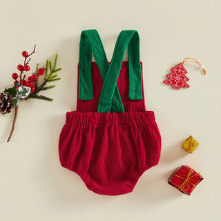 Backless Christmas Romper