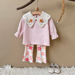 Floral Flared Pants Set - RYAN AND REMI