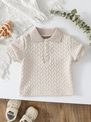 Solid Plaid Polo Shirt - RYAN AND REMI