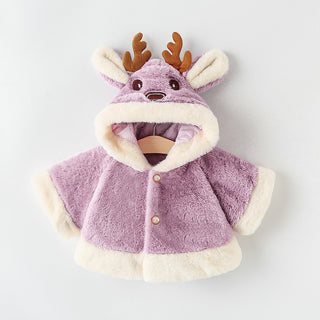 Plush Reindeer Poncho